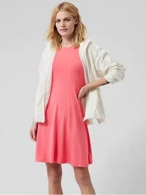Athleta Santorini Thera Athletic Dress Coral NEW Size Small